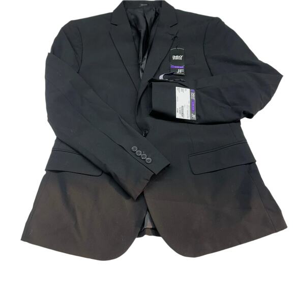 JF J.Ferrar 360 Stretch Super Slim Black Blazer - Size 42 Short, New - Picture 1 of 3
